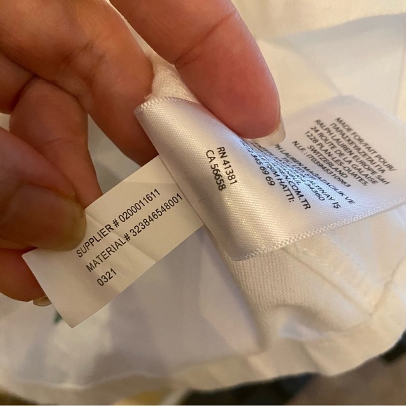 RALPH LAUREN Boys Teens Polo Pony Oxford Multicolor All Over Embroidery Top-XL - Picture 9 of 9